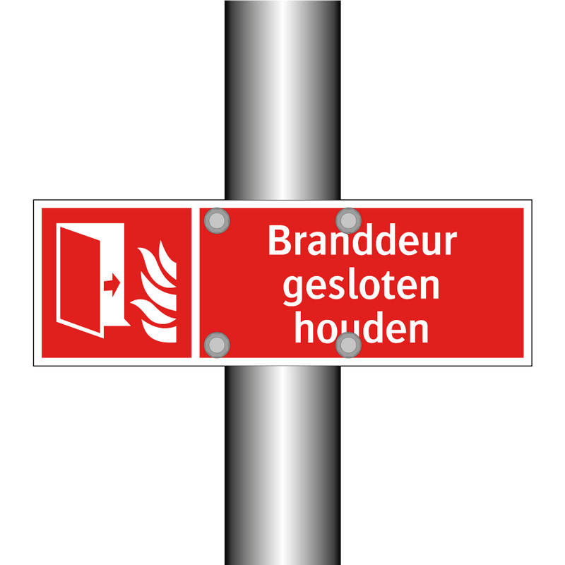 Branddeur gesloten houden