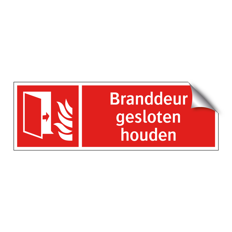 Branddeur gesloten houden