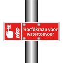 Hoofdkraan voor watertoevoer