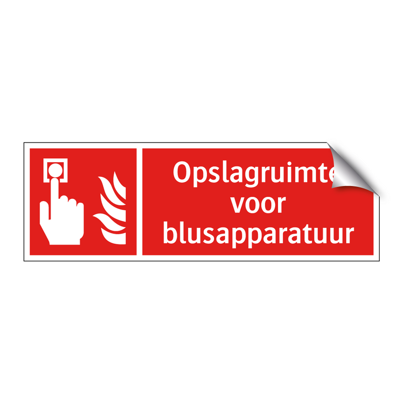 Opslagruimte voor blusapparatuur
