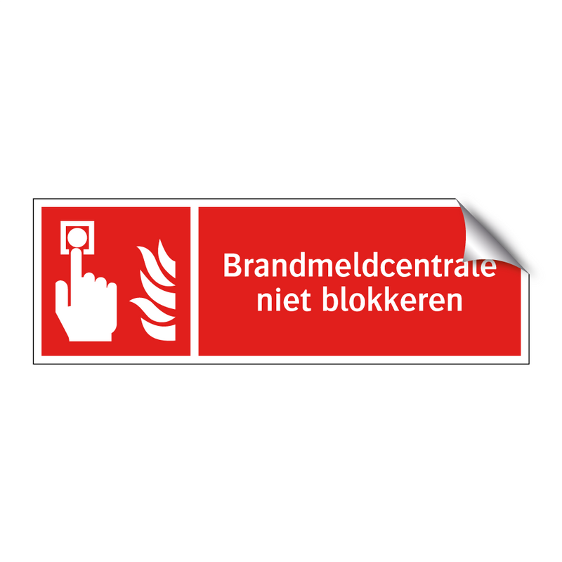 Brandmeldcentrale niet blokkeren