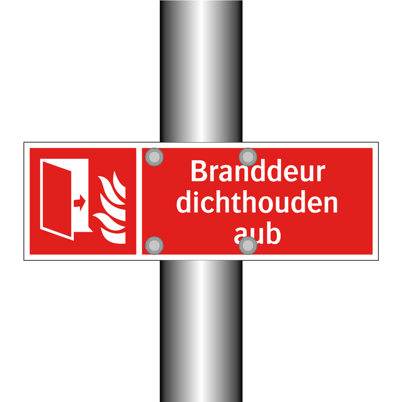 Branddeur dichthouden aub