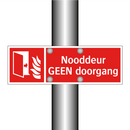 Nooddeur GEEN doorgang