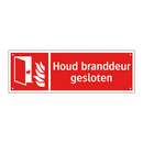 Houd branddeur gesloten