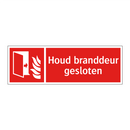 Houd branddeur gesloten