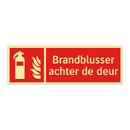 Brandblusser achter de deur