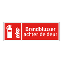 Brandblusser achter de deur