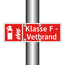 Klasse F - Vetbrand