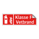 Klasse F - Vetbrand