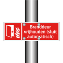 Branddeur vrijhouden (sluit automatisch)