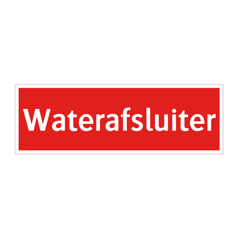 Waterafsluiter & Waterafsluiter & Waterafsluiter & Waterafsluiter & Waterafsluiter & Waterafsluiter