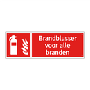 Brandblusser voor alle branden