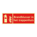Brandblusser in het trappenhuis