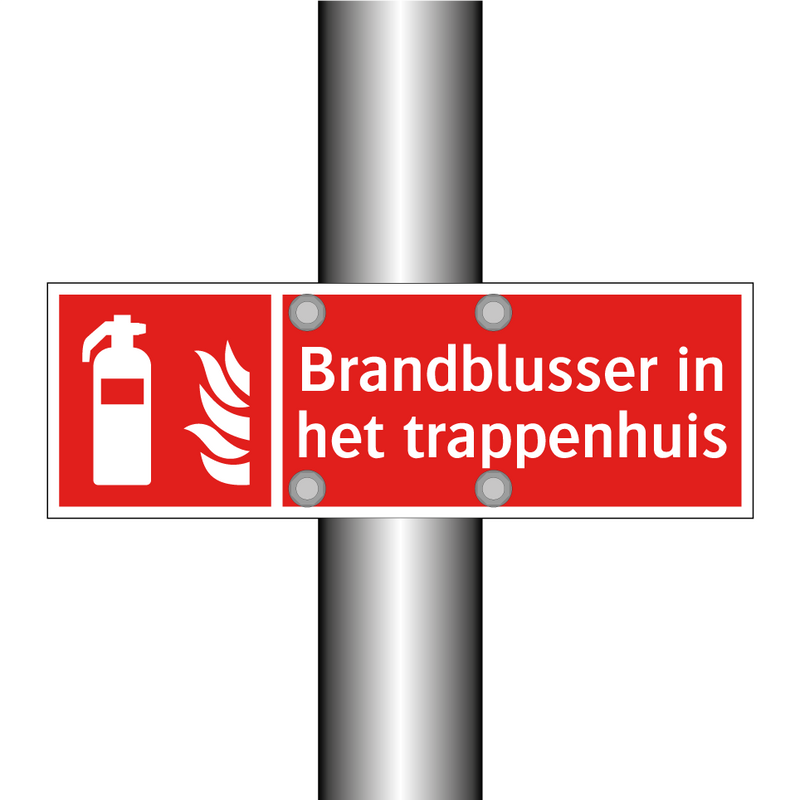 Brandblusser in het trappenhuis
