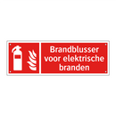 Brandblusser voor elektrische branden