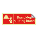Brandklep sluit bij brand