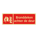 Branddeken achter de deur