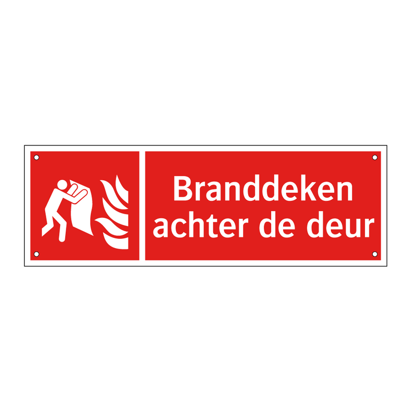 Branddeken achter de deur