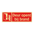 Deur opent bij brand