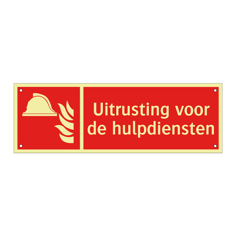 Uitrusting voor de hulpdiensten