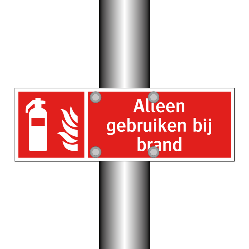 Alleen gebruiken bij brand