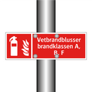 Vetbrandblusser brandklassen A, B, F