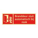 Branddeur sluit automatisch bij rook