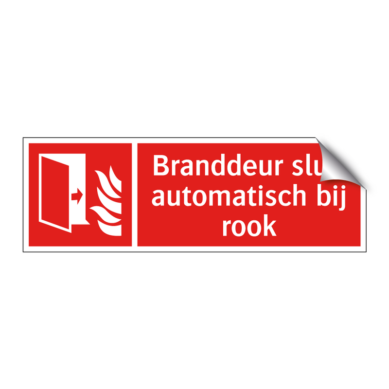 Branddeur sluit automatisch bij rook