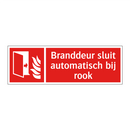 Branddeur sluit automatisch bij rook