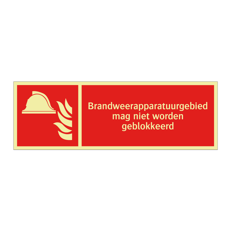 Brandweerapparatuurgebied mag niet worden geblokkeerd
