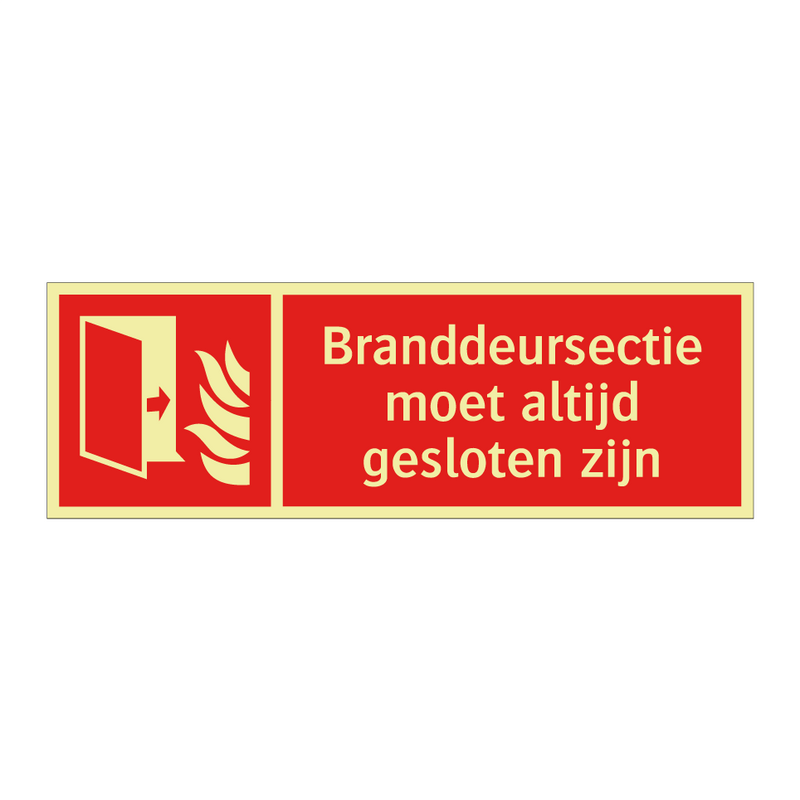Branddeursectie moet altijd gesloten zijn