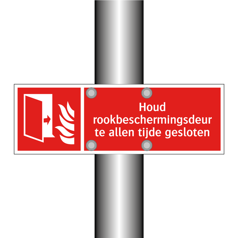 Houd rookbeschermingsdeur te allen tijde gesloten