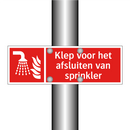 Klep voor het afsluiten van sprinkler