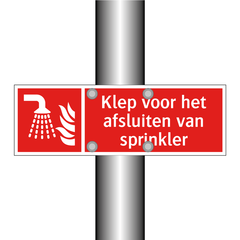 Klep voor het afsluiten van sprinkler