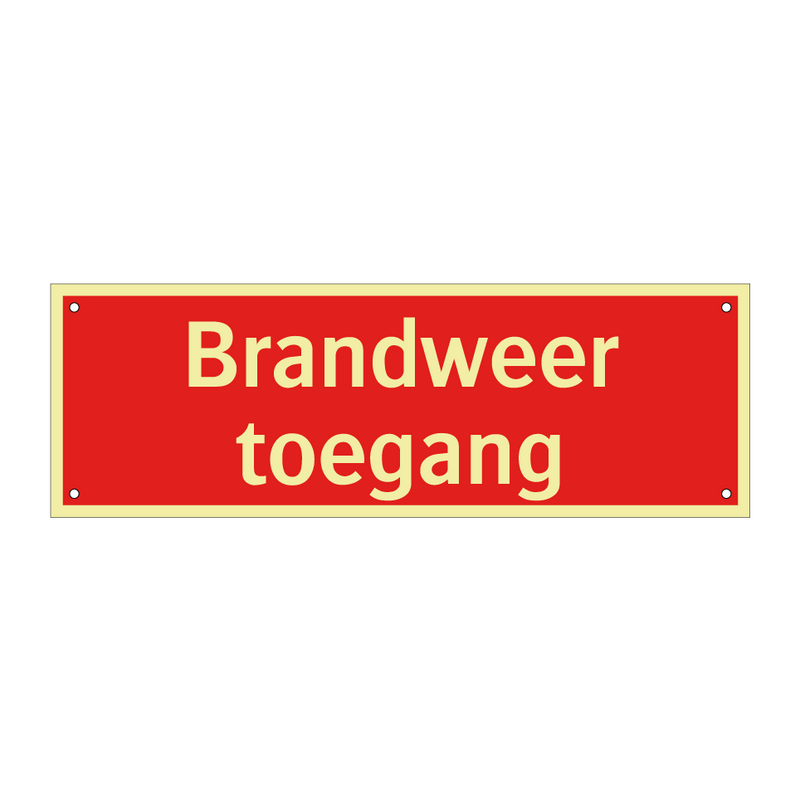 Brandweer toegang & Brandweer toegang & Brandweer toegang & Brandweer toegang