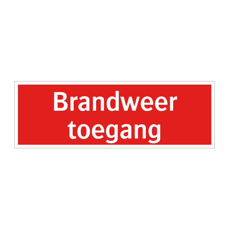 Brandweer toegang & Brandweer toegang & Brandweer toegang & Brandweer toegang & Brandweer toegang