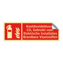 Kooldioxideblusser CO₂ Gebruikt voor: Elektrische Installaties Brandbare Vloeistoffen