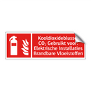 Kooldioxideblusser CO₂ Gebruikt voor: Elektrische Installaties Brandbare Vloeistoffen