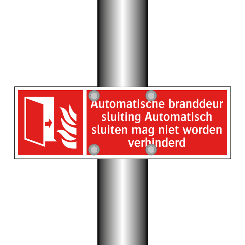 Automatische branddeur sluiting Automatisch sluiten mag niet worden verhinderd