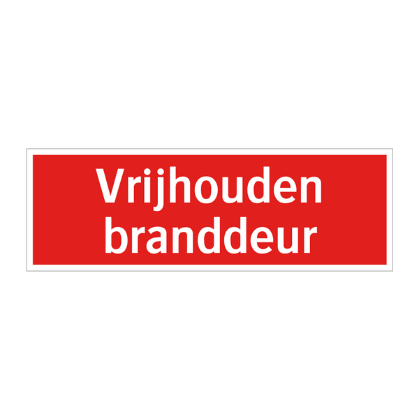 Vrijhouden branddeur & Vrijhouden branddeur & Vrijhouden branddeur & Vrijhouden branddeur