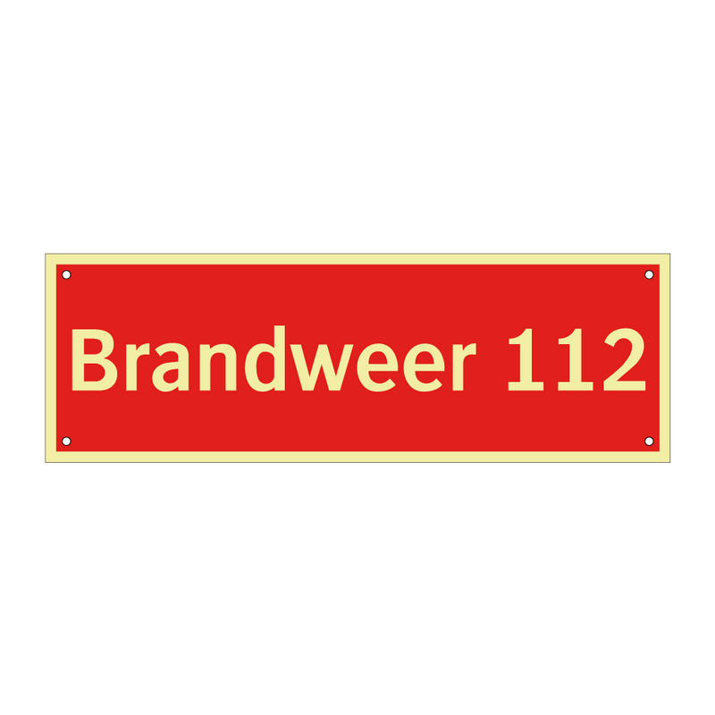 Brandweer 112 & Brandweer 112 & Brandweer 112 & Brandweer 112