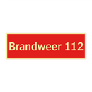 Brandweer 112 & Brandweer 112 & Brandweer 112 & Brandweer 112 & Brandweer 112 & Brandweer 112