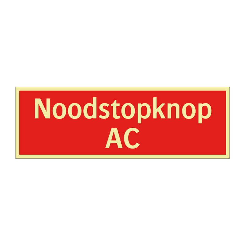 Noodstopknop AC & Noodstopknop AC & Noodstopknop AC & Noodstopknop AC & Noodstopknop AC