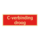 C-verbinding droog & C-verbinding droog & C-verbinding droog & C-verbinding droog