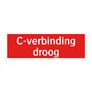 C-verbinding droog & C-verbinding droog & C-verbinding droog & C-verbinding droog