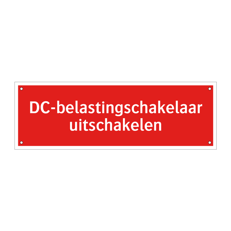 DC-belastingschakelaar uitschakelen & DC-belastingschakelaar uitschakelen