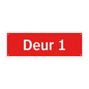 Deur 1 & Deur 1 & Deur 1 & Deur 1 & Deur 1 & Deur 1 & Deur 1 & Deur 1 & Deur 1