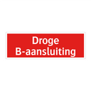 Droge B-aansluiting & Droge B-aansluiting & Droge B-aansluiting & Droge B-aansluiting