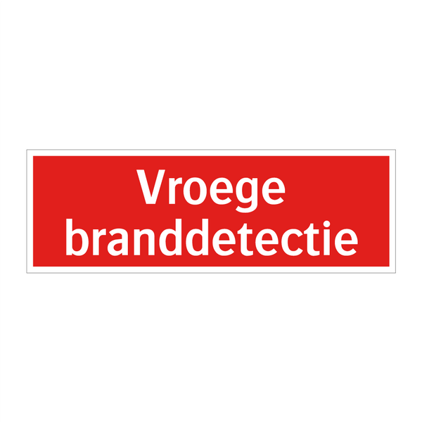 Vroege branddetectie & Vroege branddetectie & Vroege branddetectie & Vroege branddetectie