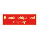 Brandmeldpaneel display & Brandmeldpaneel display & Brandmeldpaneel display